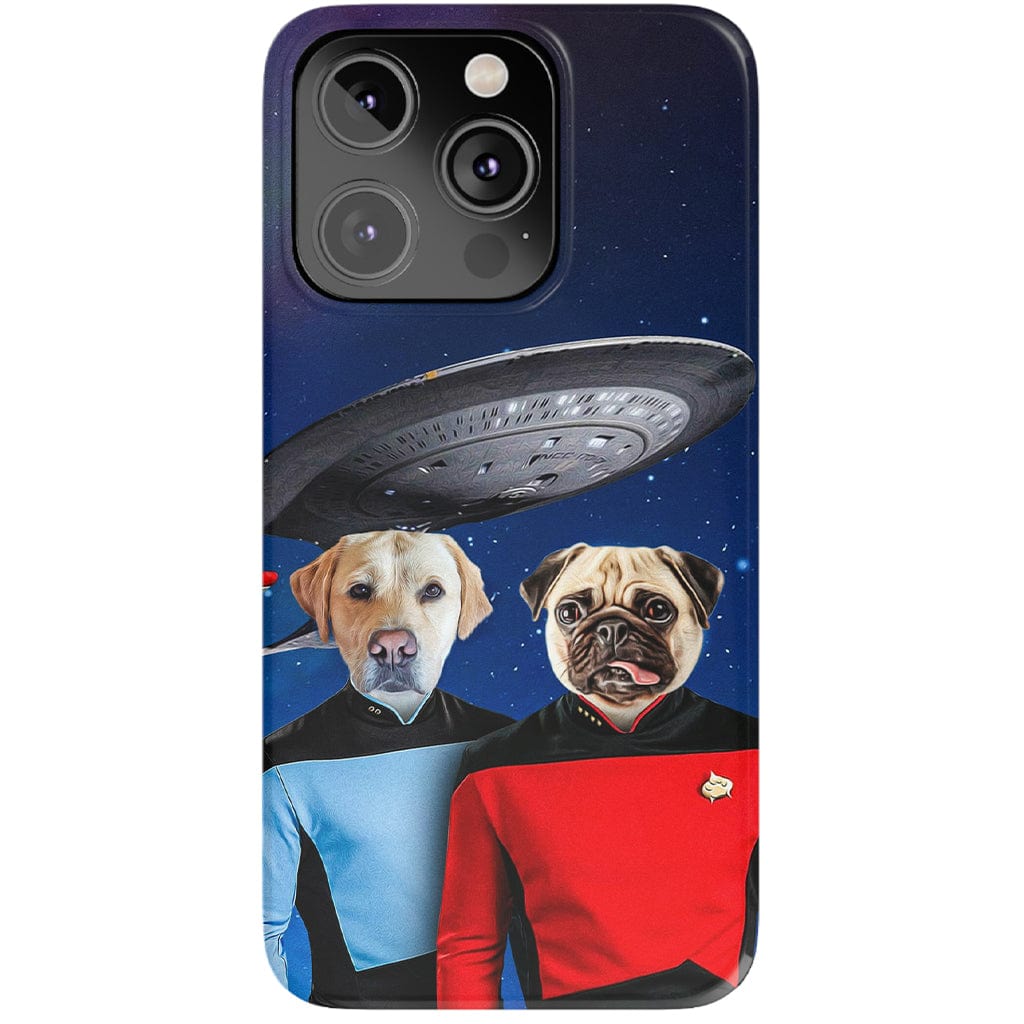 Funda personalizada para teléfono con 2 mascotas &#39;Doggo-Trek&#39;