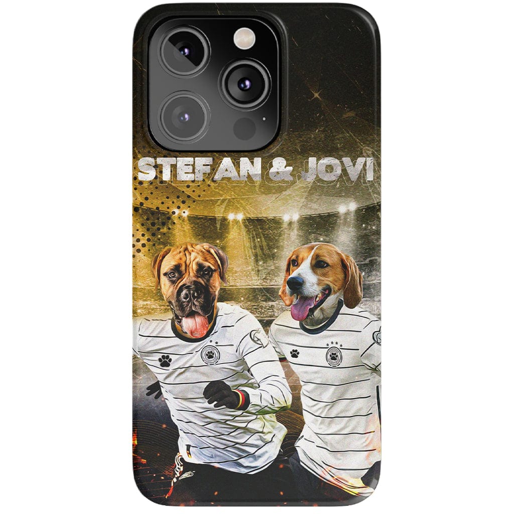 &#39;Alemania Doggos&#39; Funda personalizada para teléfono con 2 mascotas