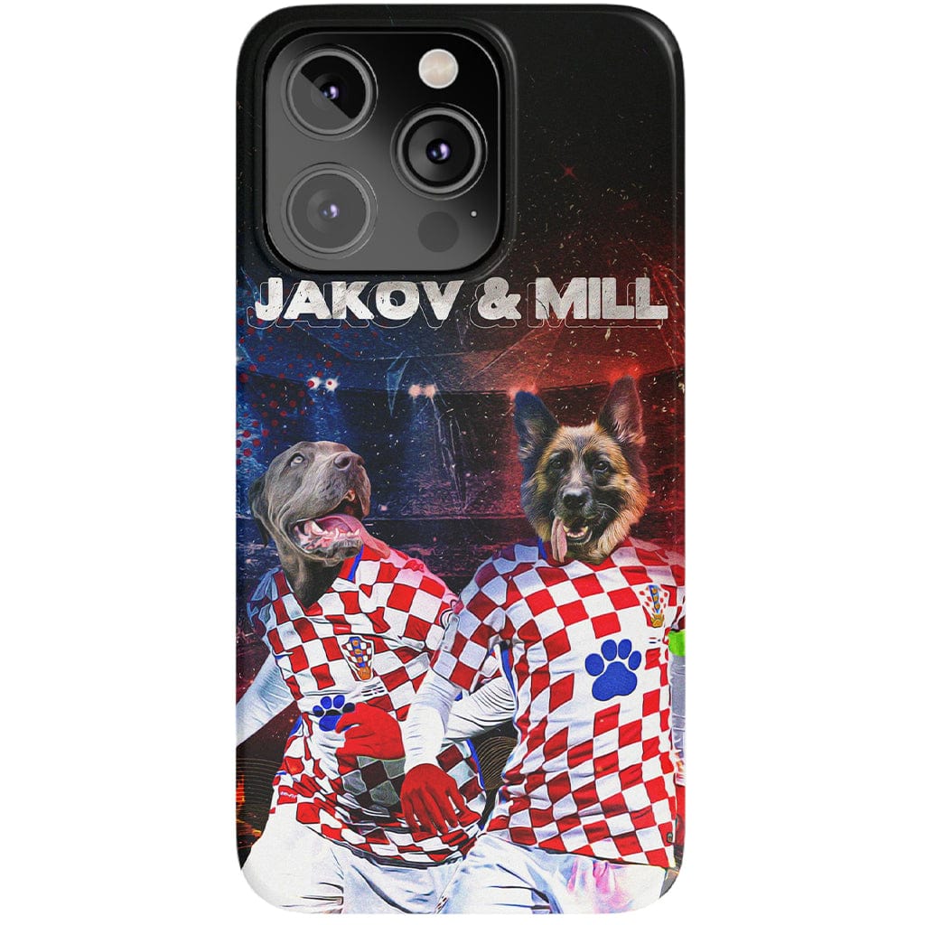 &#39;Croatia Doggos&#39; Funda personalizada para teléfono con 2 mascotas