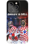 'Croatia Doggos' Funda personalizada para teléfono con 2 mascotas