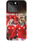 'Denmark Doggos' Funda personalizada para teléfono con 2 mascotas