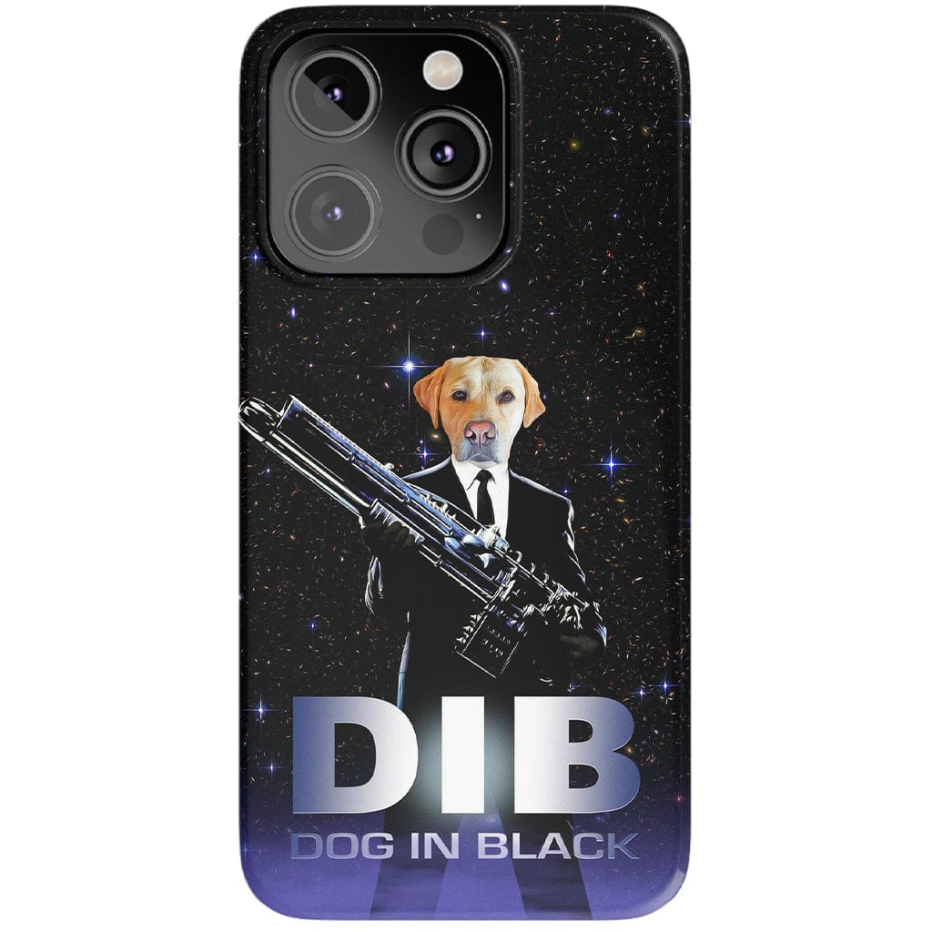 Funda para móvil personalizada &#39;Perro de negro&#39;