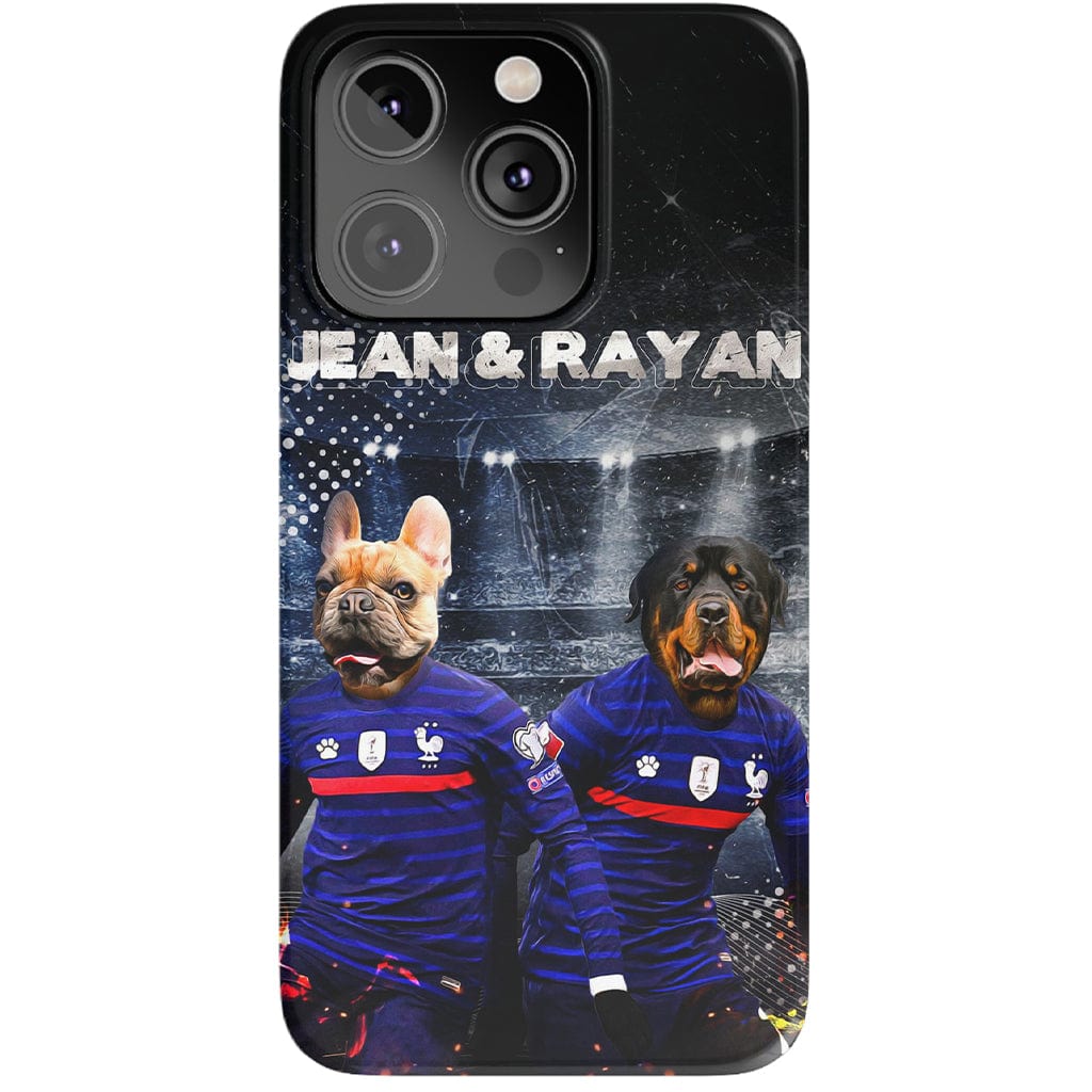 Funda personalizada para teléfono con 2 mascotas &#39;France Doggos&#39;