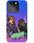 Funda personalizada para teléfono con 2 mascotas 'Una noche en Pawsbury'