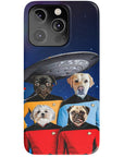 'Doggo-Trek' Funda personalizada para teléfono con 4 mascotas