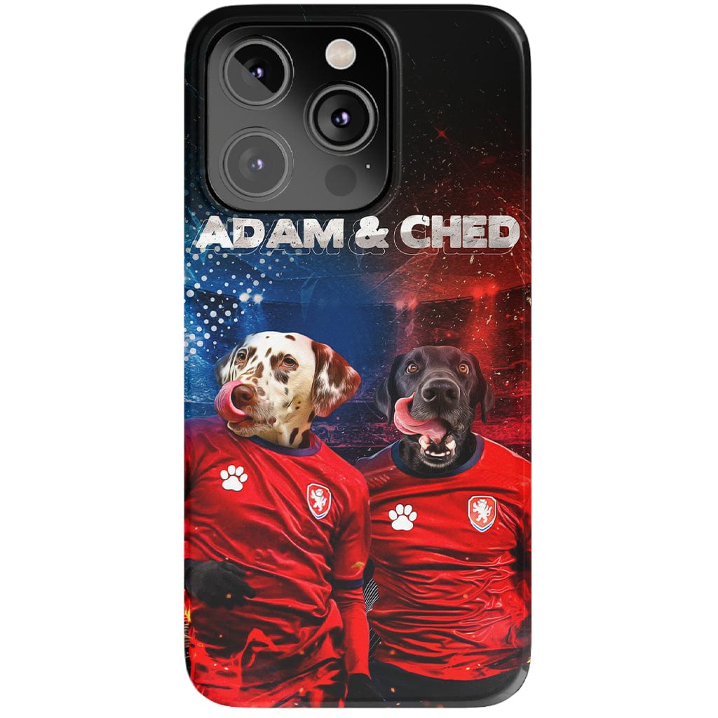 Funda personalizada para teléfono con 2 mascotas &#39;Czech Doggos&#39;