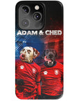 Funda personalizada para teléfono con 2 mascotas 'Czech Doggos'