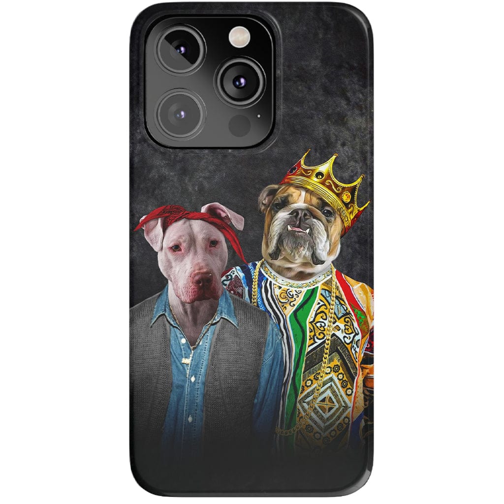 Funda personalizada para teléfono con 2 mascotas &#39;2Paw And Notorious DOG&#39;