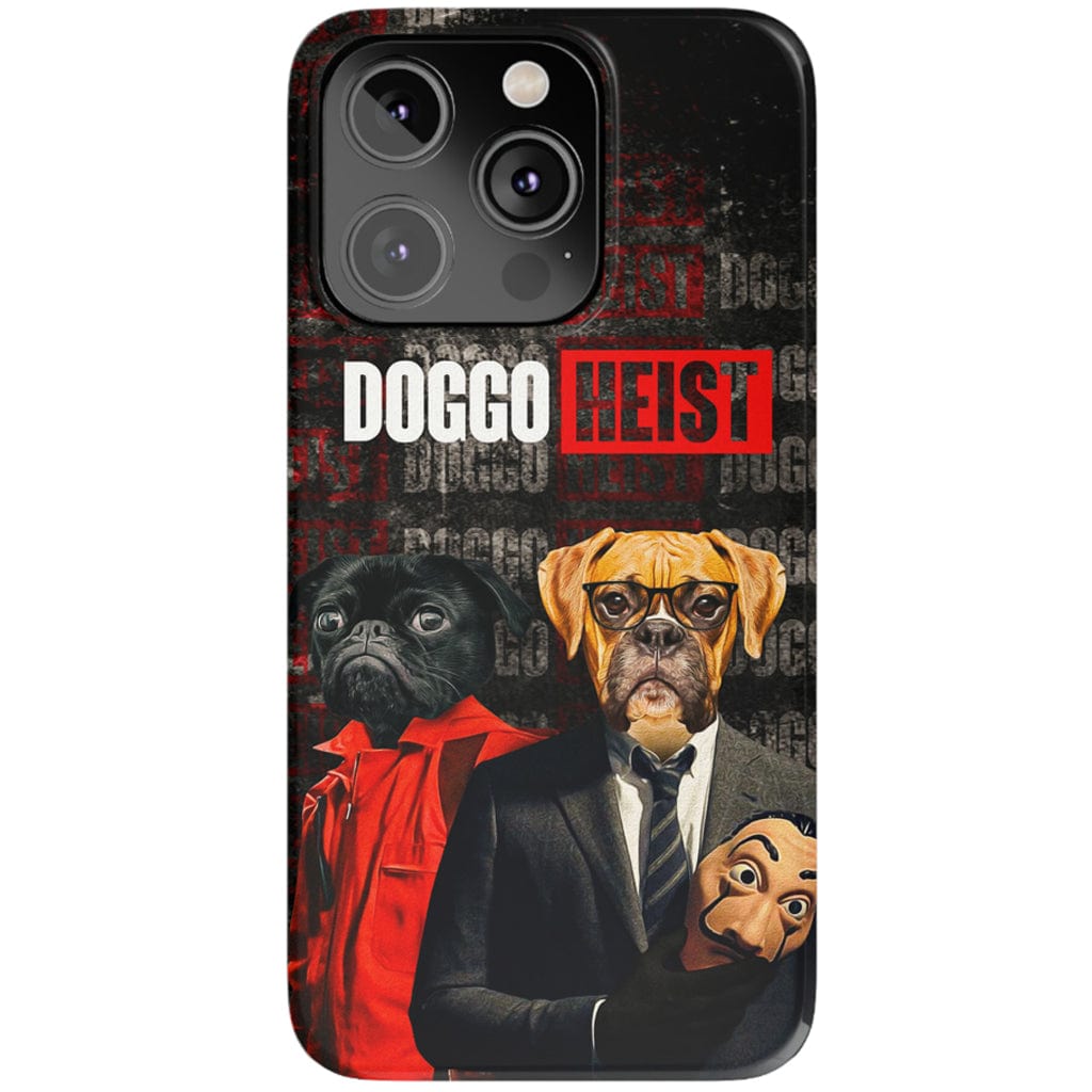 Funda personalizada para teléfono con 2 mascotas &#39;Doggo Heist&#39;