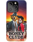 Funda personalizada para teléfono con 2 mascotas 'Boney and Clyde'