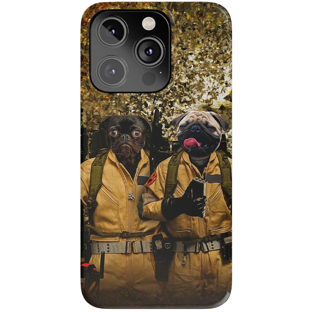 Funda para móvil personalizada con 2 mascotas &#39;Dog Busters&#39;