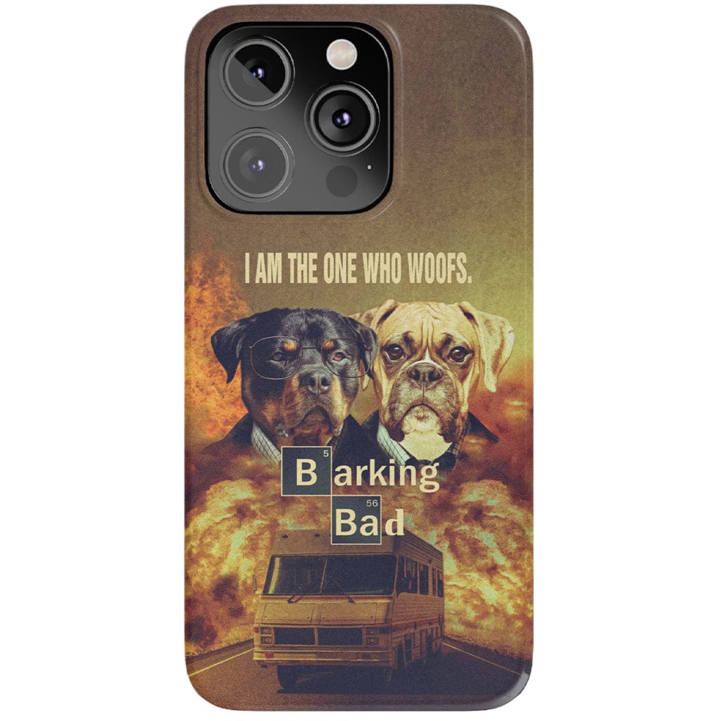 Funda personalizada para teléfono con 2 mascotas &#39;Barking Bad&#39;