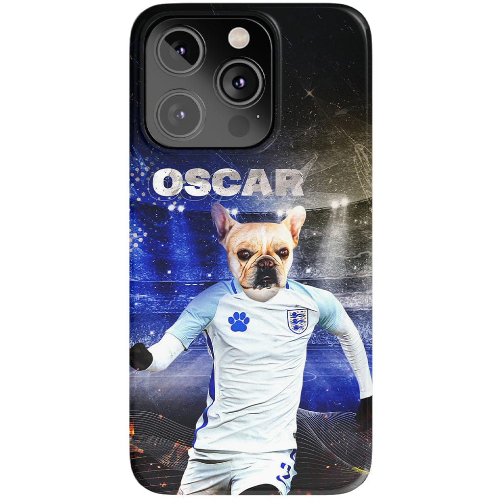 Funda para teléfono personalizada &#39;England Doggos Soccer&#39;