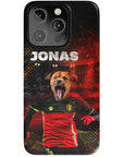 Funda para móvil personalizada 'Belgium Doggos Soccer'