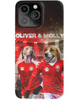 'Denmark Doggos' Funda personalizada para teléfono con 2 mascotas