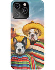 '2 Amigos' Funda personalizada para teléfono con 2 mascotas