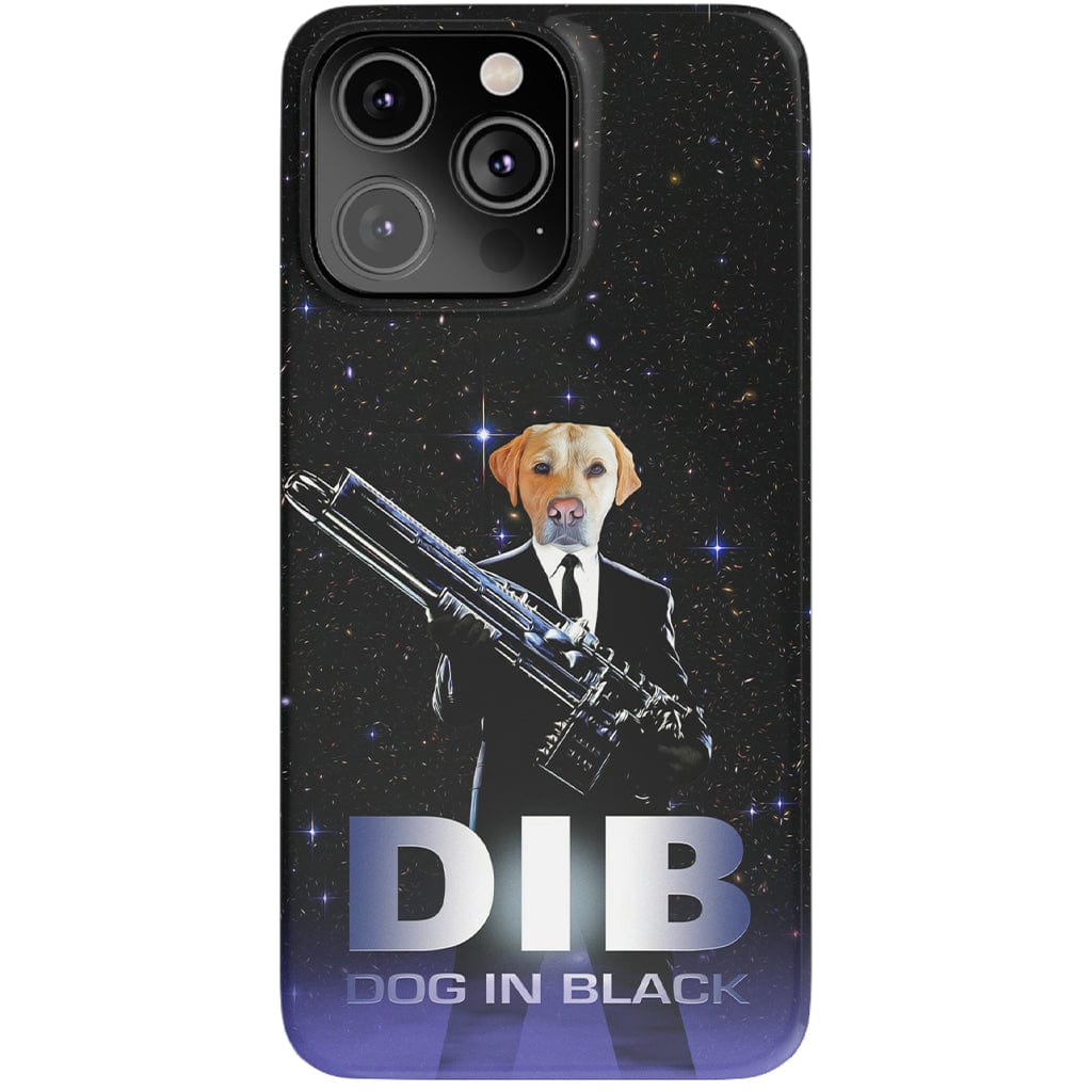 Funda para móvil personalizada &#39;Perro de negro&#39;