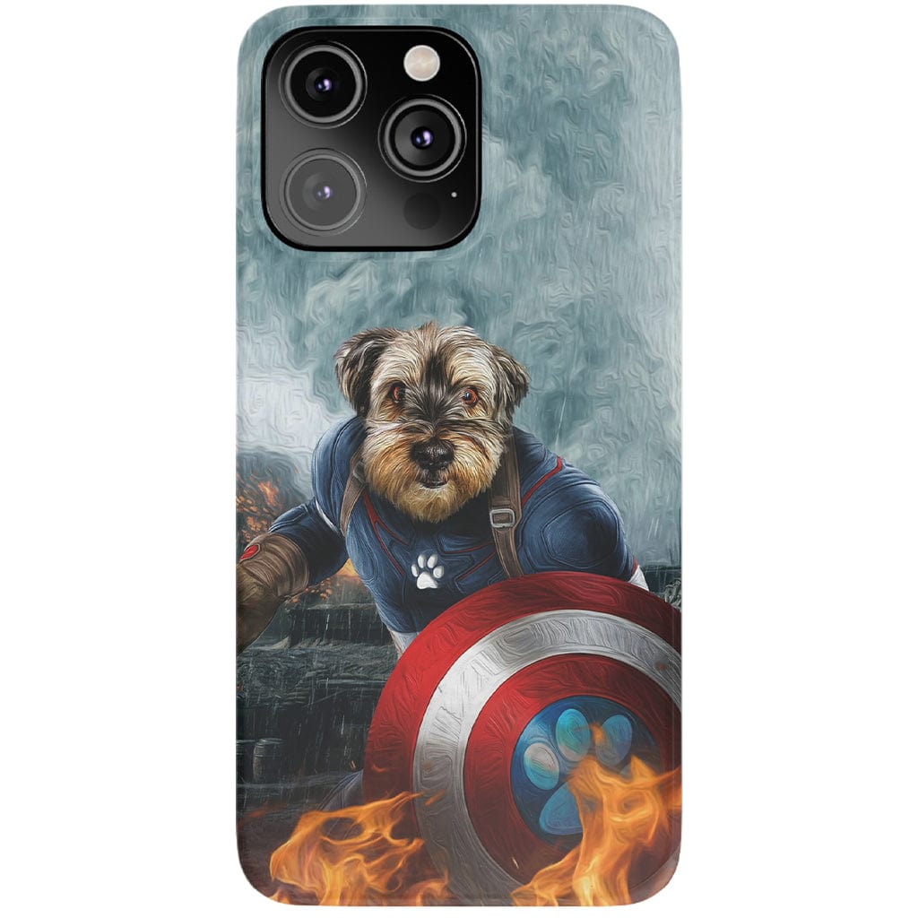 Funda para teléfono personalizada &#39;Capitán Doggmerica&#39;