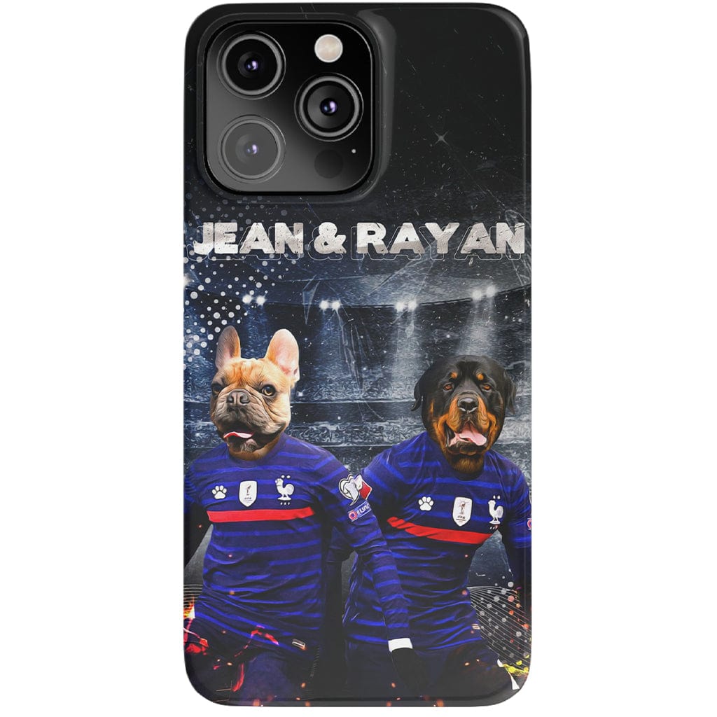 Funda personalizada para teléfono con 2 mascotas &#39;France Doggos&#39;