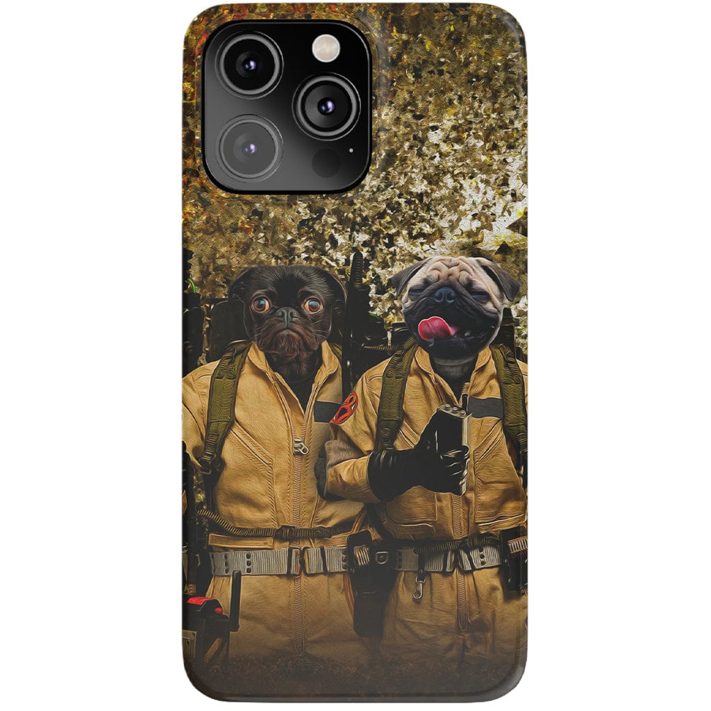 Funda para móvil personalizada con 2 mascotas &#39;Dog Busters&#39;