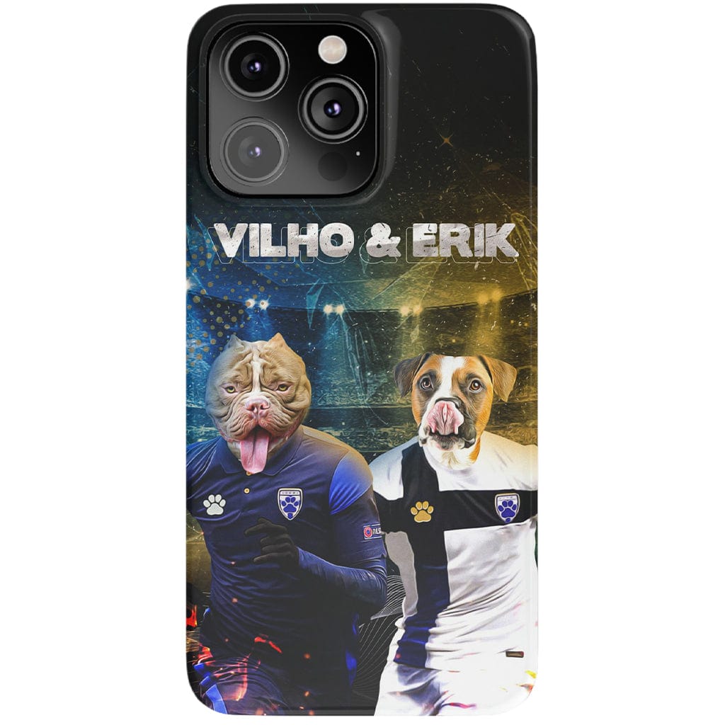 Funda personalizada para teléfono con 2 mascotas &#39;Finland Doggos&#39;