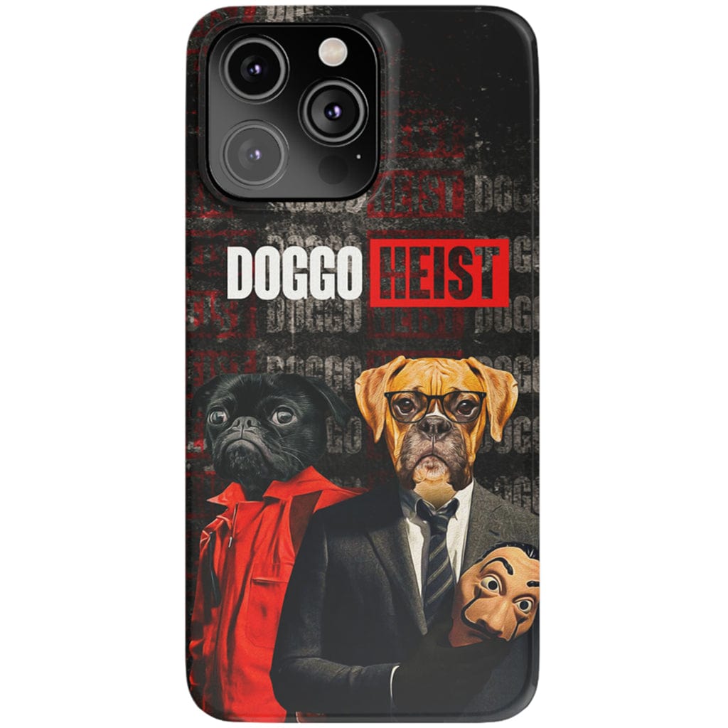 Funda personalizada para teléfono con 2 mascotas &#39;Doggo Heist&#39;