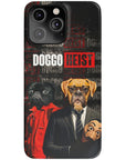 Funda personalizada para teléfono con 2 mascotas 'Doggo Heist'