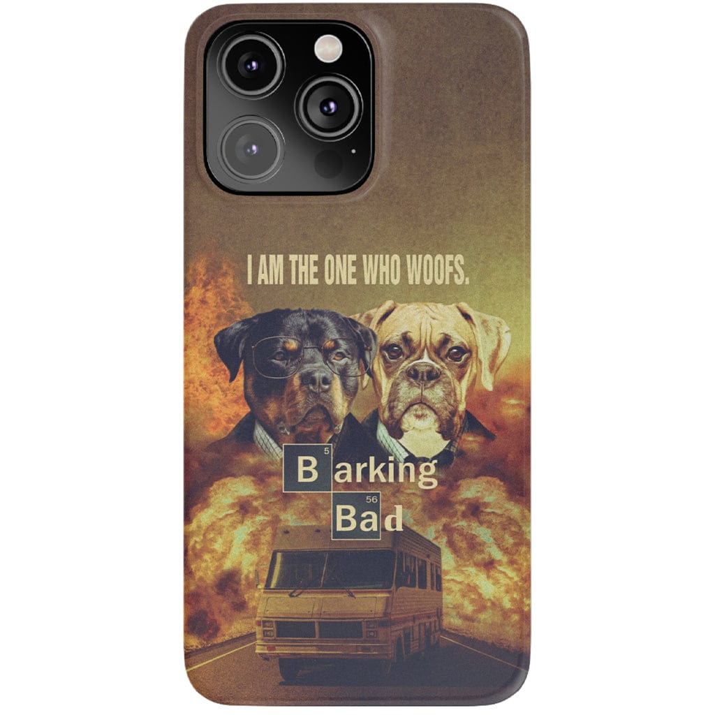 Funda personalizada para teléfono con 2 mascotas &#39;Barking Bad&#39;