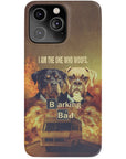 Funda personalizada para teléfono con 2 mascotas 'Barking Bad'