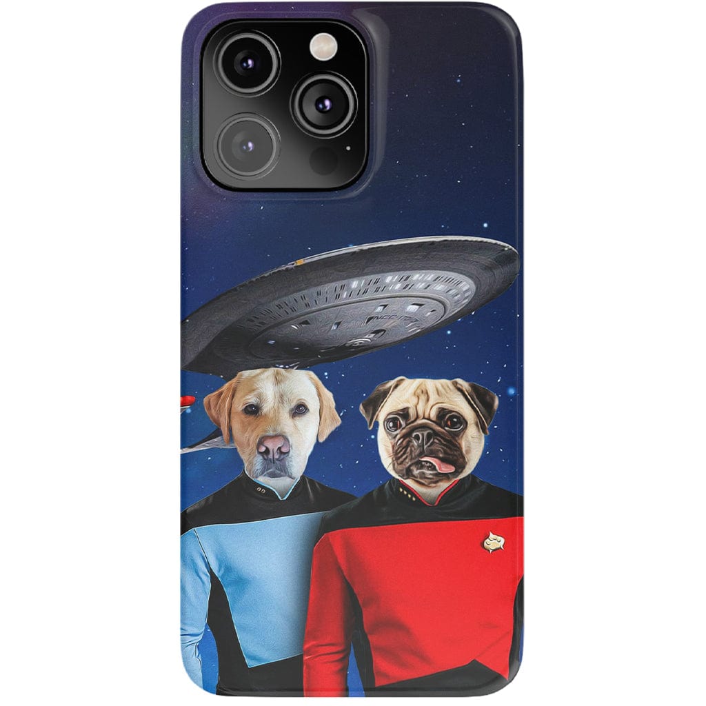 Funda personalizada para teléfono con 2 mascotas &#39;Doggo-Trek&#39;