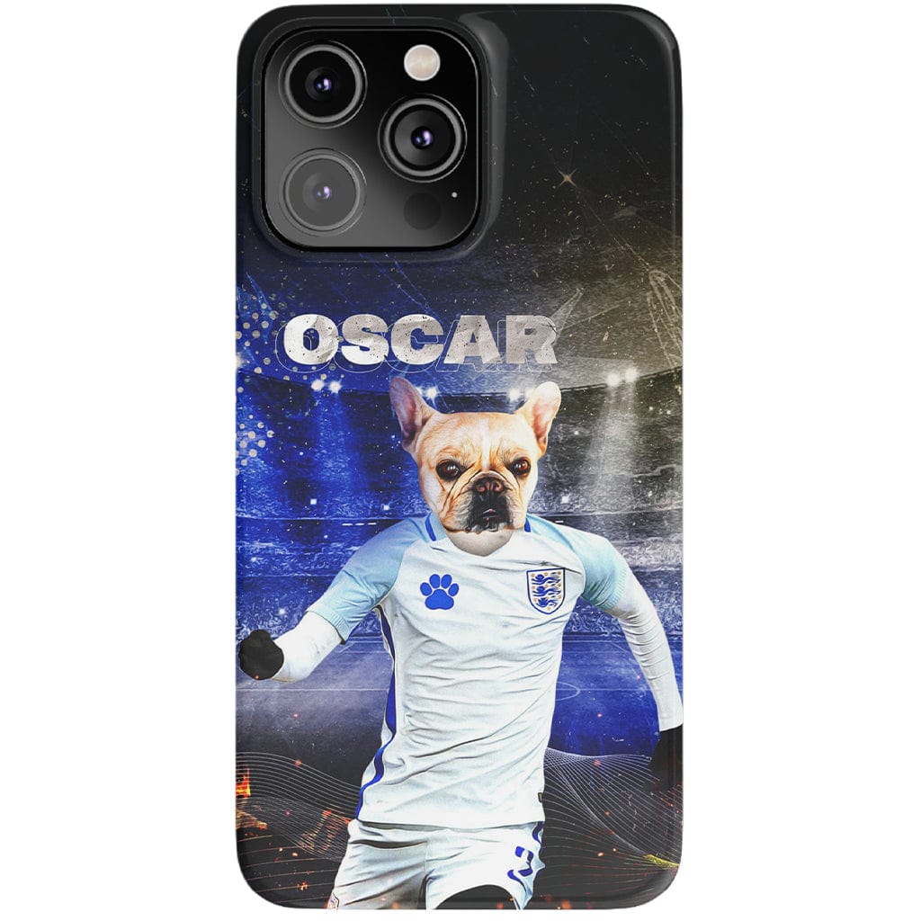 Funda para teléfono personalizada &#39;England Doggos Soccer&#39;