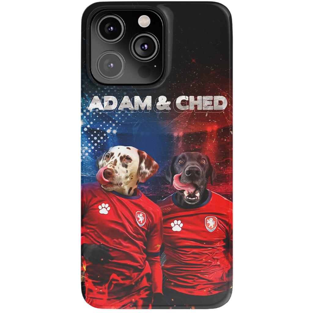 Funda personalizada para teléfono con 2 mascotas &#39;Czech Doggos&#39;