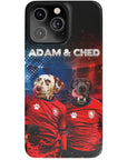 Funda personalizada para teléfono con 2 mascotas 'Czech Doggos'