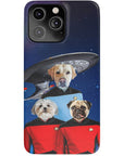 'Doggo-Trek' Funda personalizada para teléfono con 3 mascotas