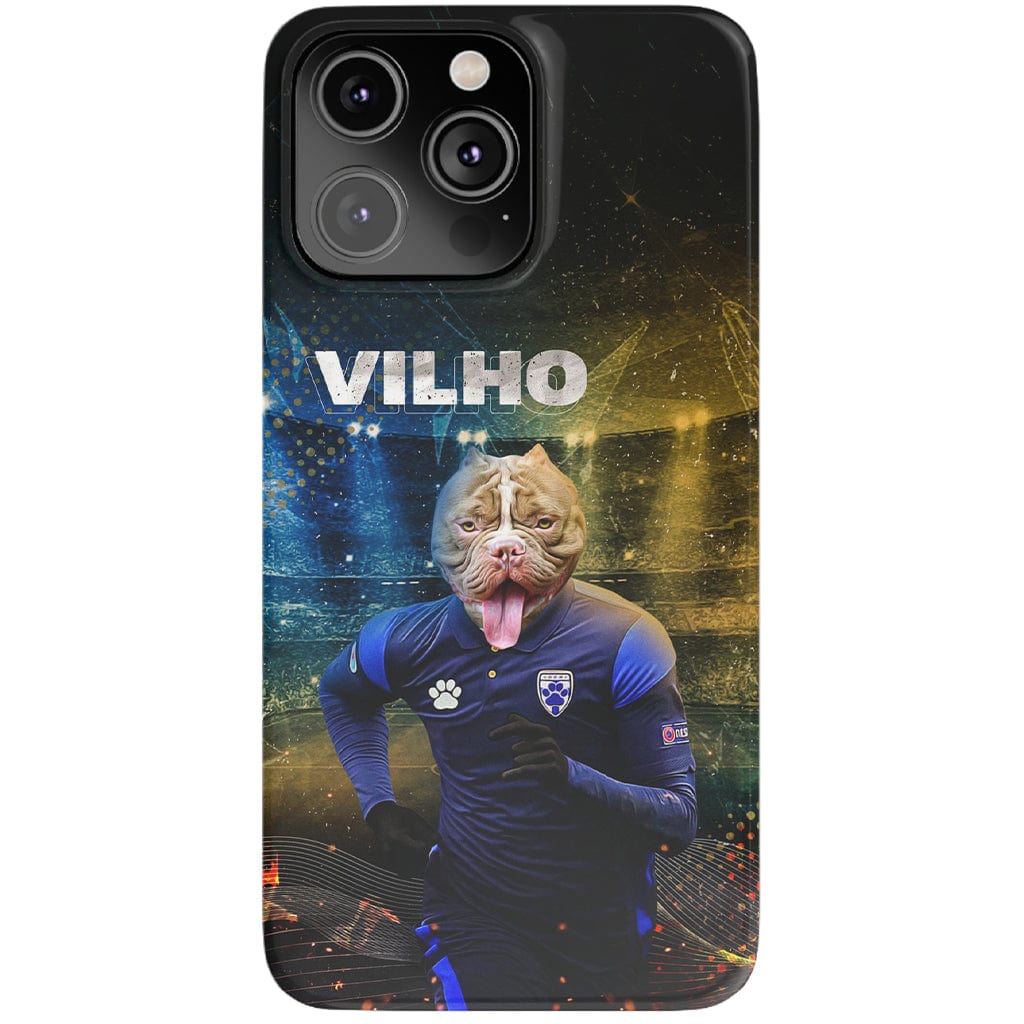 Funda para móvil personalizada &#39;Finland Doggos Soccer&#39;