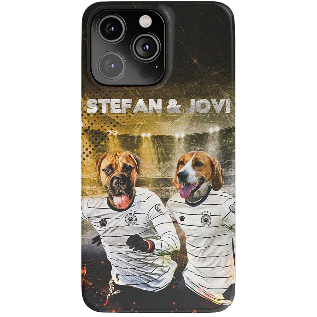 &#39;Alemania Doggos&#39; Funda personalizada para teléfono con 2 mascotas