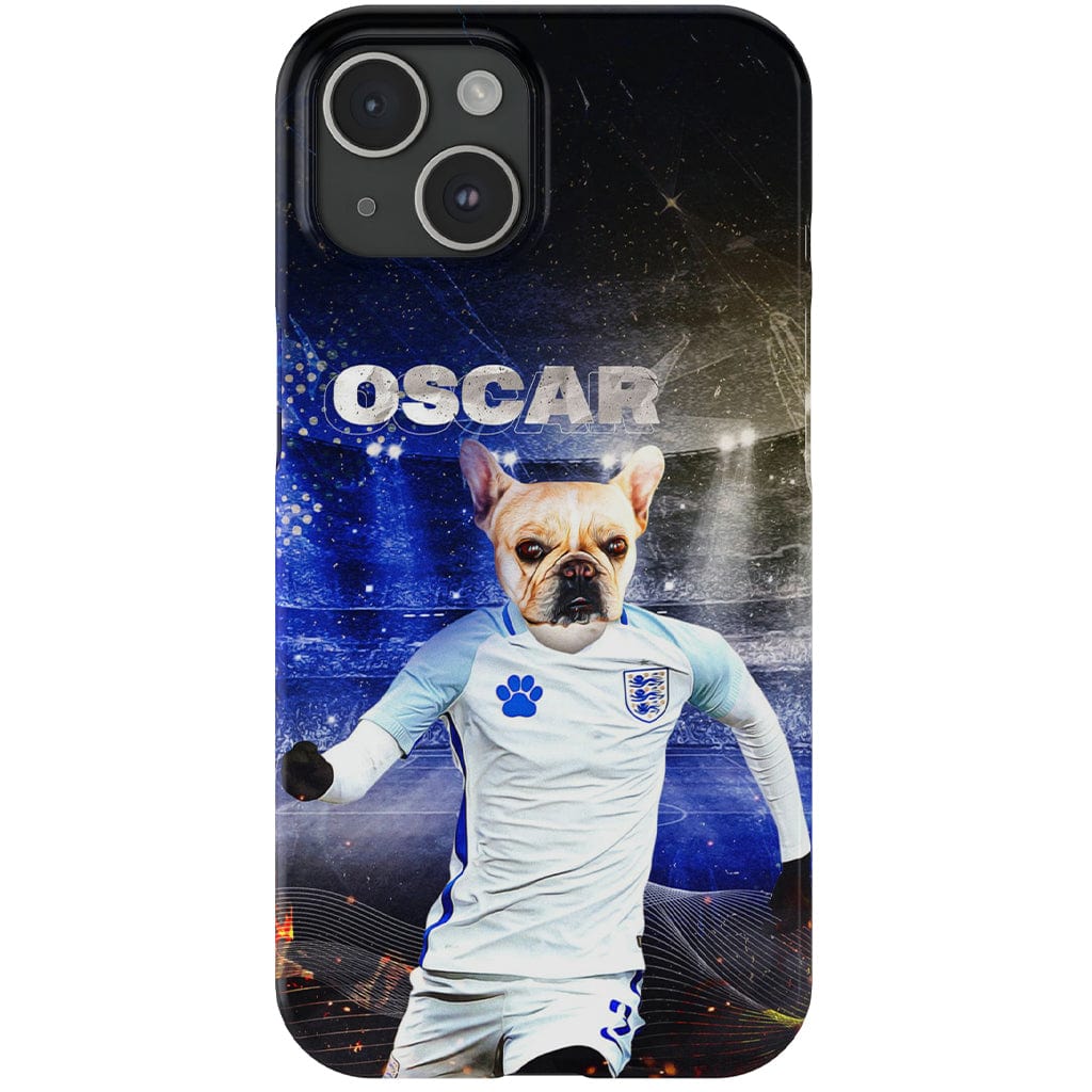 Funda para teléfono personalizada &#39;England Doggos Soccer&#39;