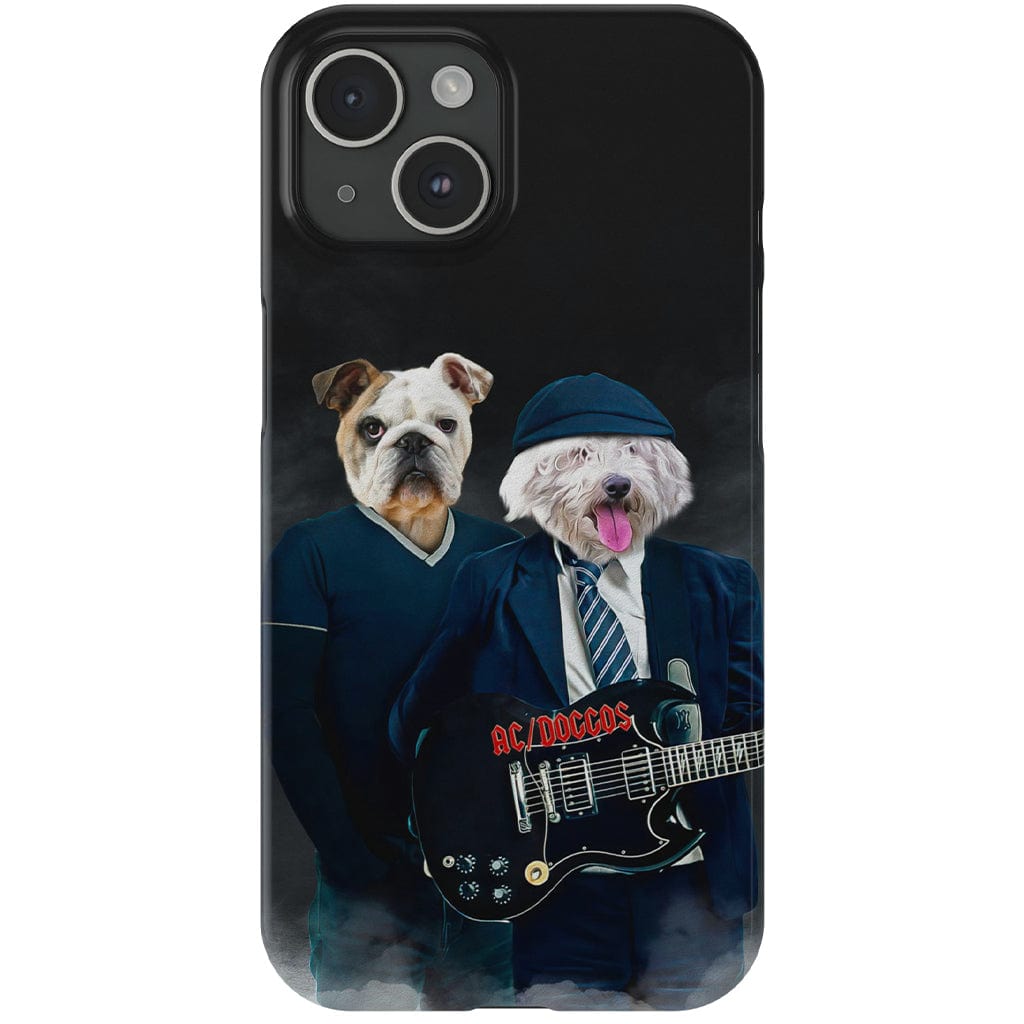 Funda personalizada para teléfono con 2 mascotas &#39;AC/Doggos&#39;