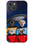 'Doggo-Trek' Funda personalizada para teléfono con 4 mascotas