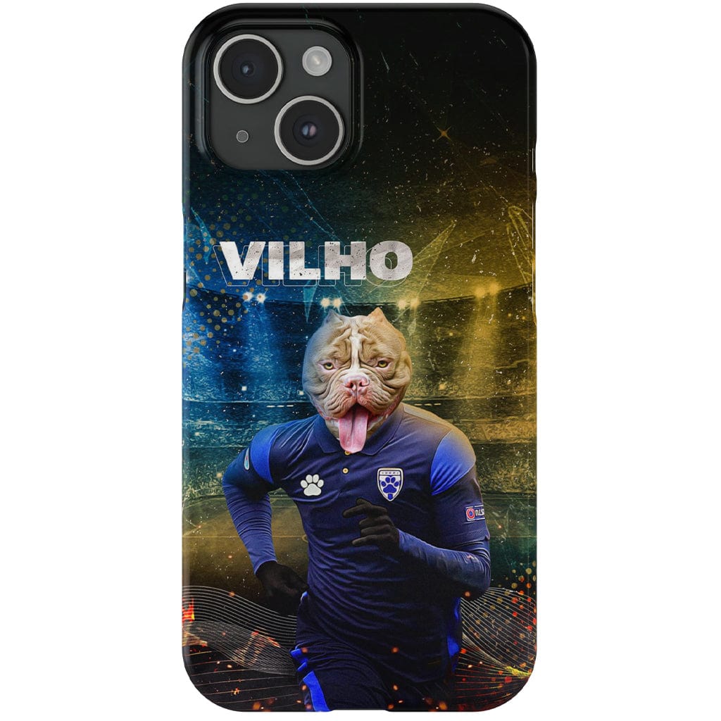 Funda para móvil personalizada &#39;Finland Doggos Soccer&#39;