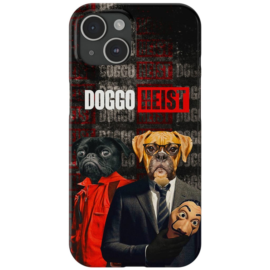 Funda personalizada para teléfono con 2 mascotas &#39;Doggo Heist&#39;