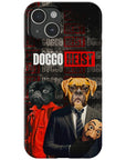 Funda personalizada para teléfono con 2 mascotas 'Doggo Heist'