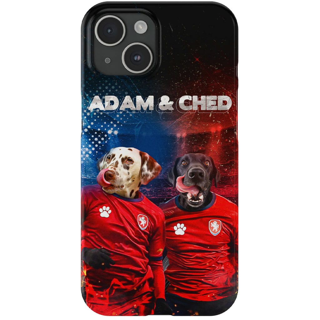 Funda personalizada para teléfono con 2 mascotas &#39;Czech Doggos&#39;