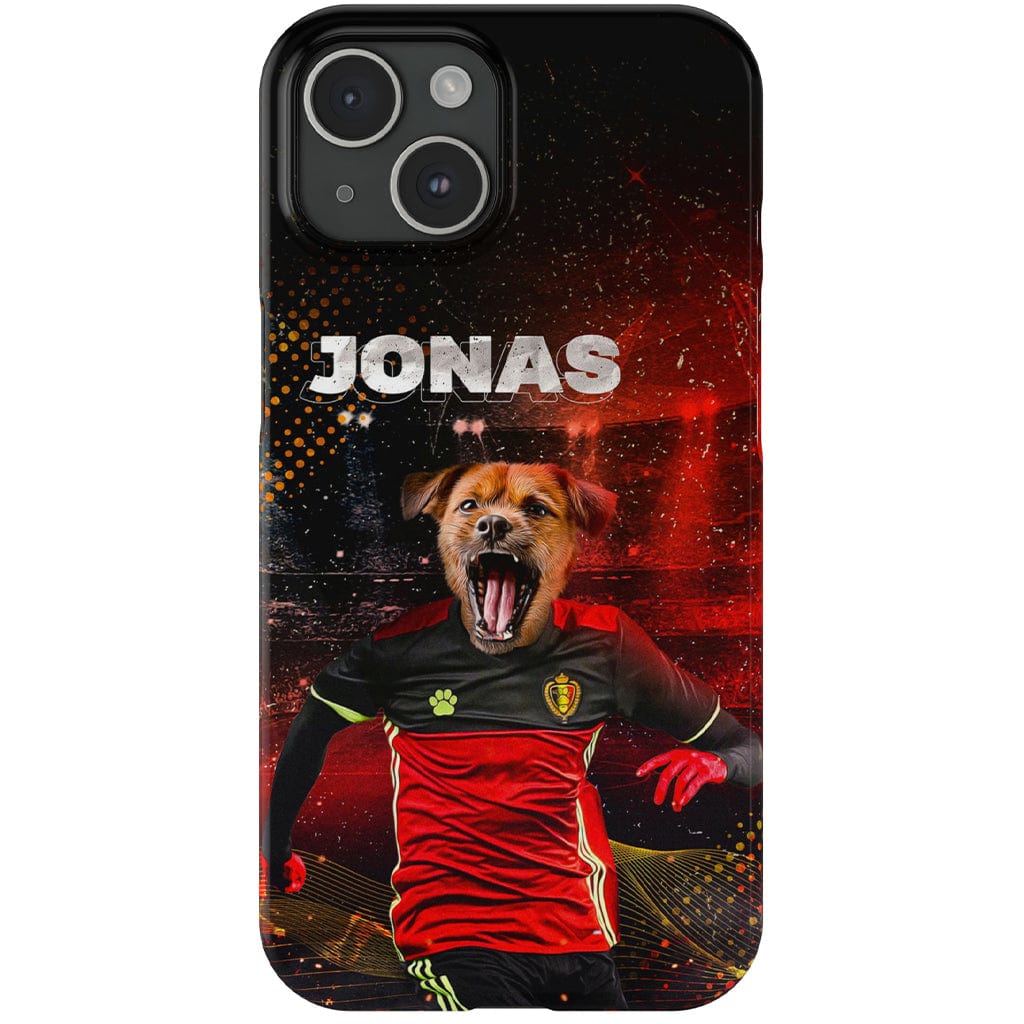 Funda para móvil personalizada &#39;Belgium Doggos Soccer&#39;