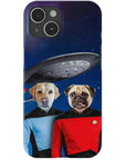 Funda personalizada para teléfono con 2 mascotas 'Doggo-Trek'