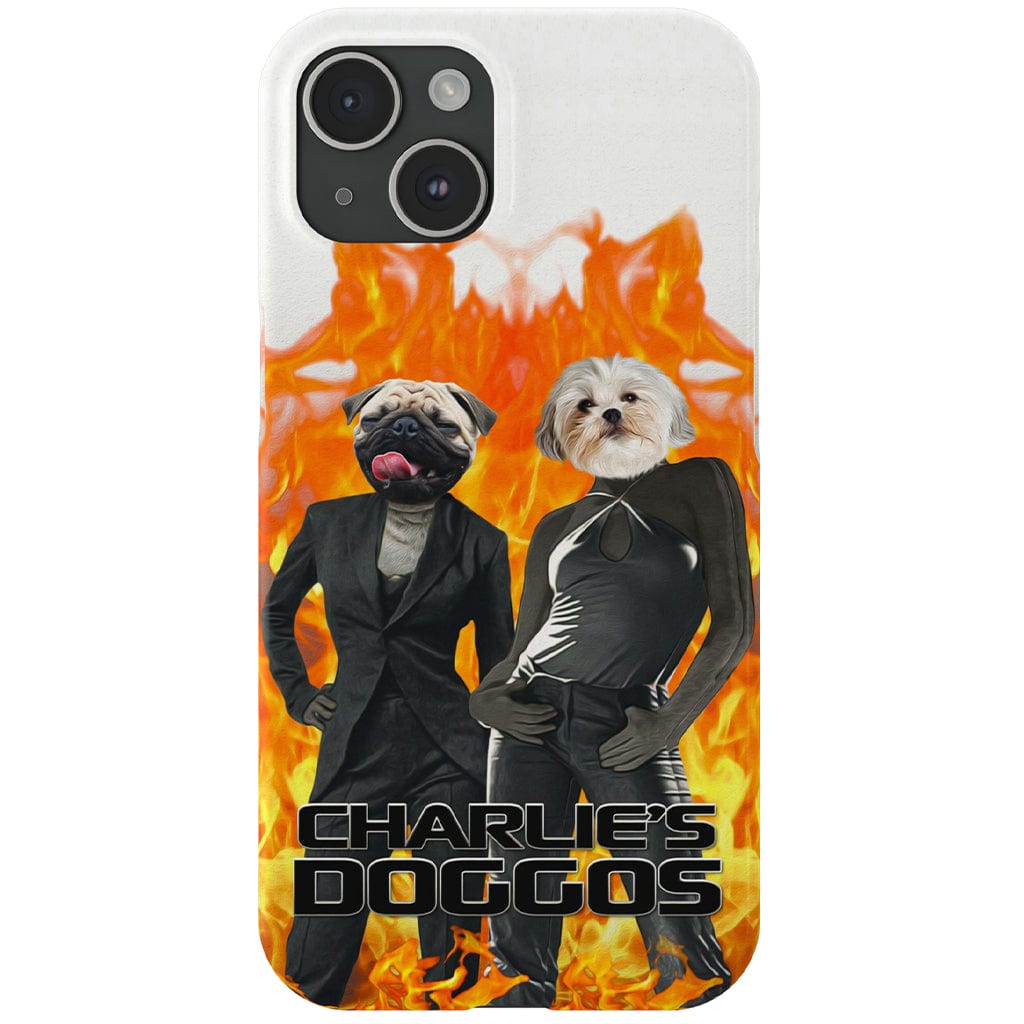 Funda personalizada para teléfono con 2 mascotas &#39;Charlie&#39;s Doggos&#39;