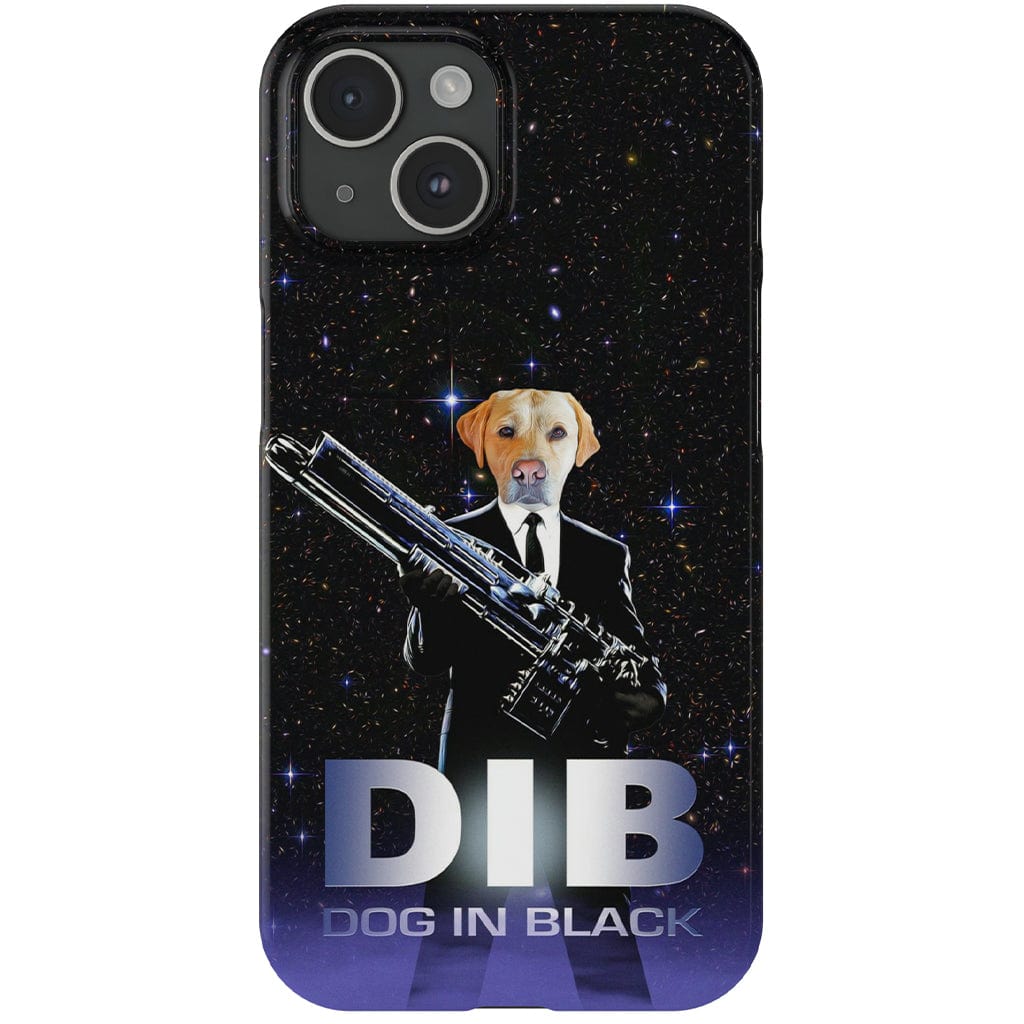 Funda para móvil personalizada &#39;Perro de negro&#39;