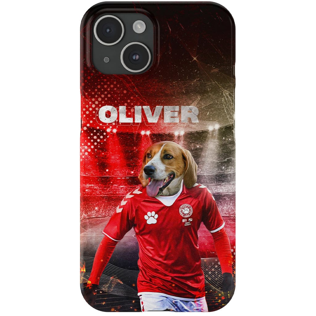 Funda para móvil personalizada &#39;Dinamarca Doggos Soccer&#39;