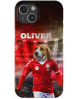 Funda para móvil personalizada 'Dinamarca Doggos Soccer'