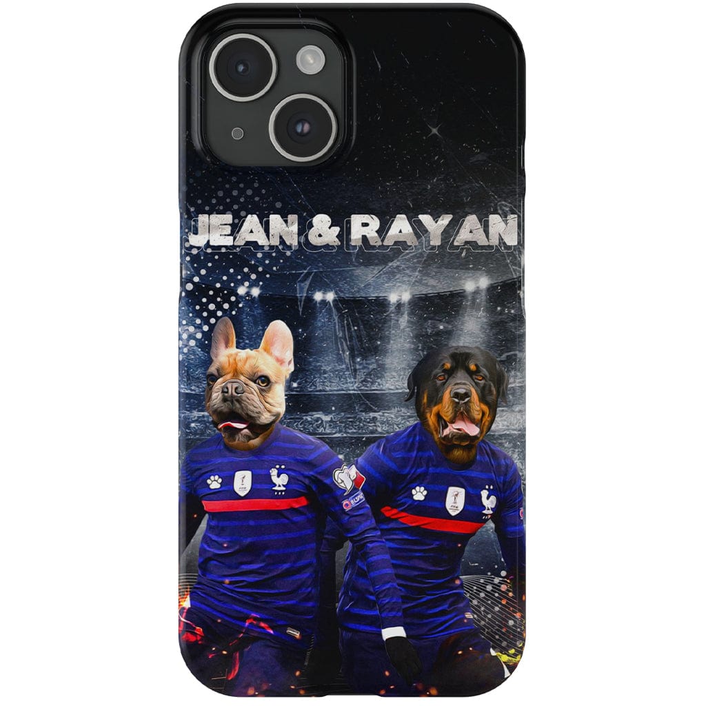 Funda personalizada para teléfono con 2 mascotas &#39;France Doggos&#39;